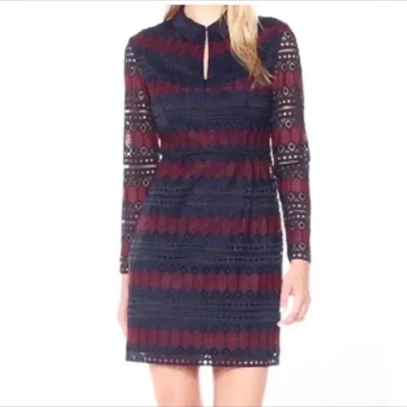 Trina Turk Rodin Keyhole Lace Dress - Picture 1 of 8